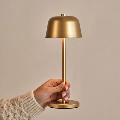 Lampe de table rechargeable Anton dorée | Éclairage élégant et sans fil