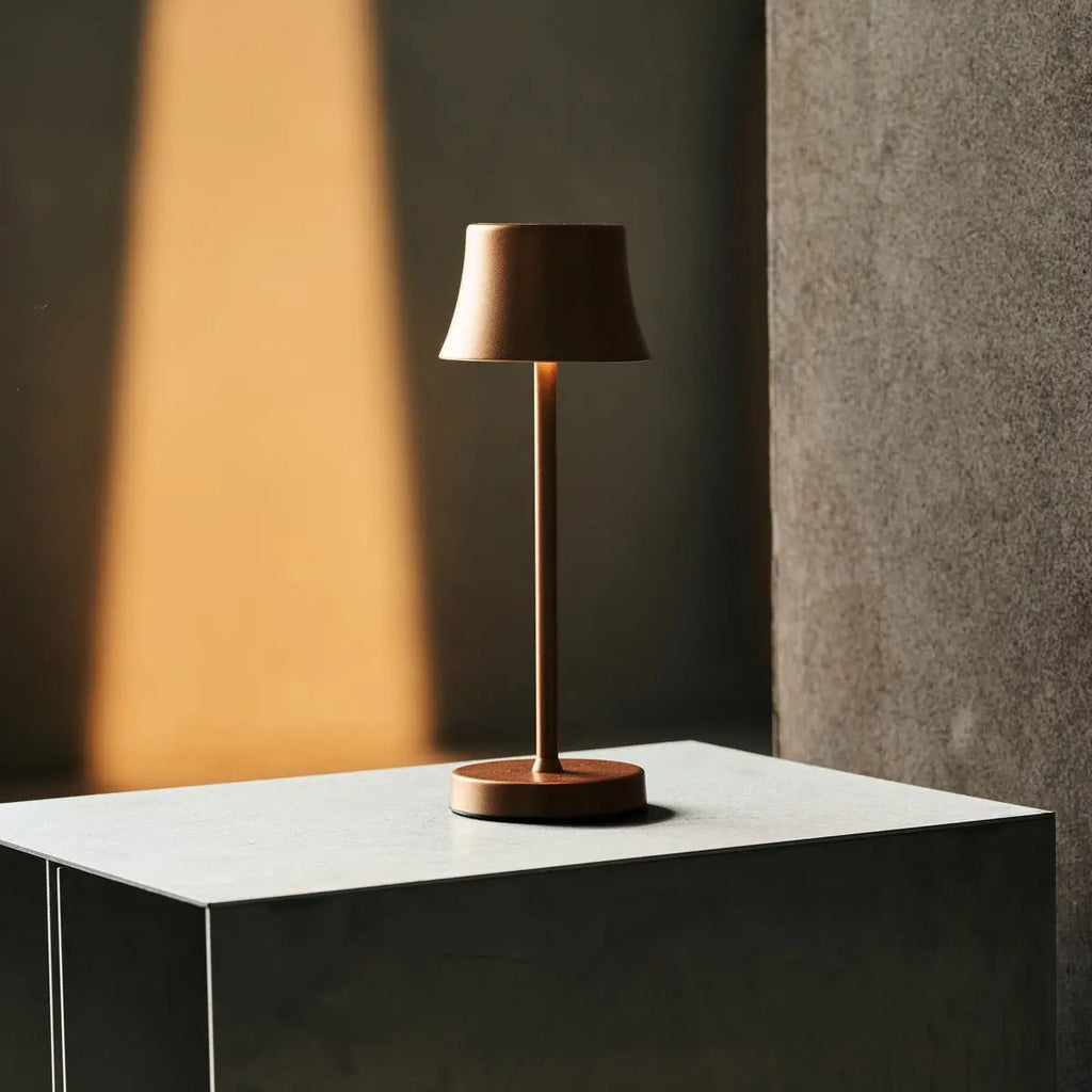 8× de Pijp Mini Cuivre — Pack lampes rechargeables hôtel Tavellio