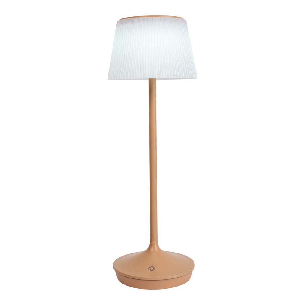 Lampe de batterie solaire "Emmi" - Marron et blanc