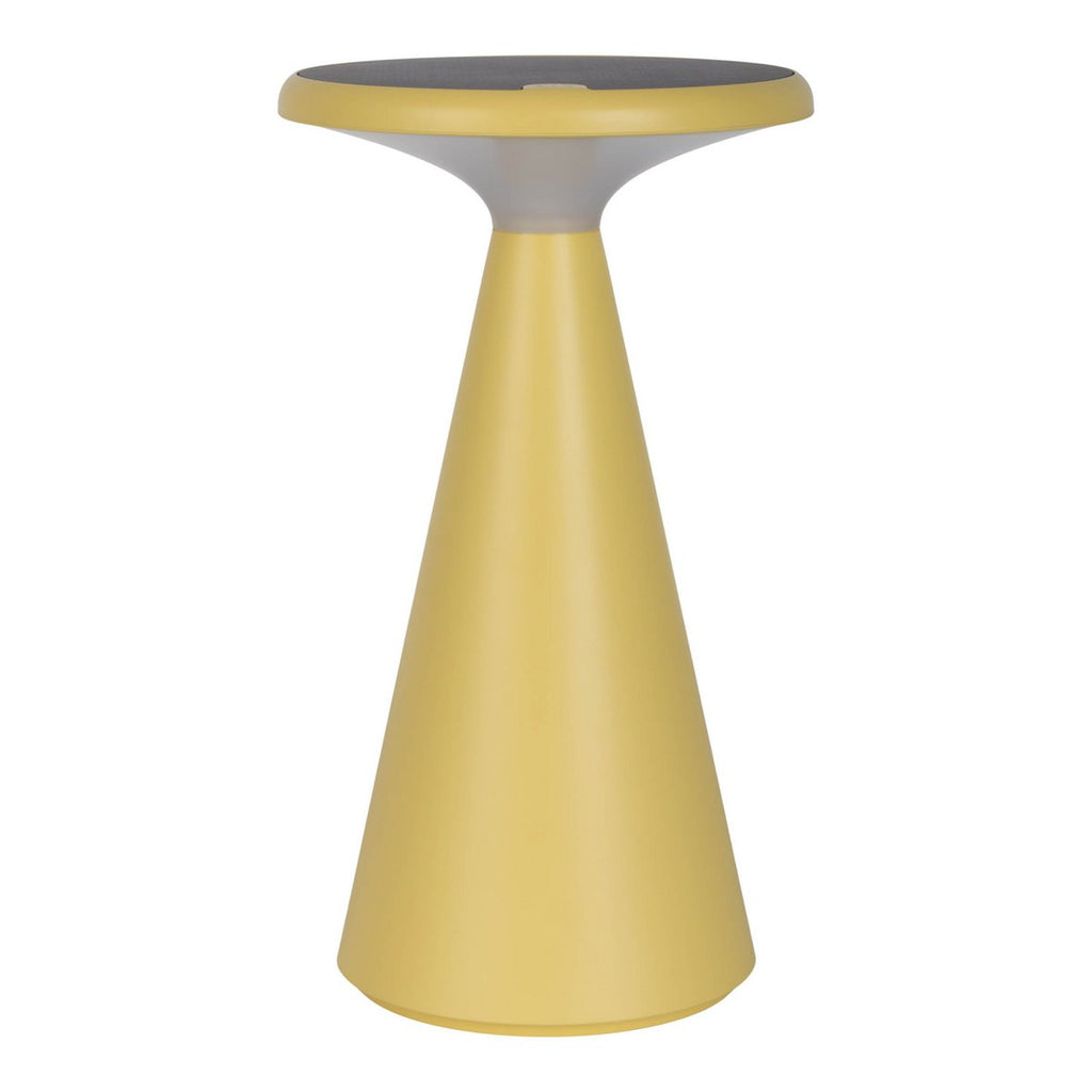 Lampe de table de batterie solaire légère PALU - Jaune pour Extérieur et Intérieur