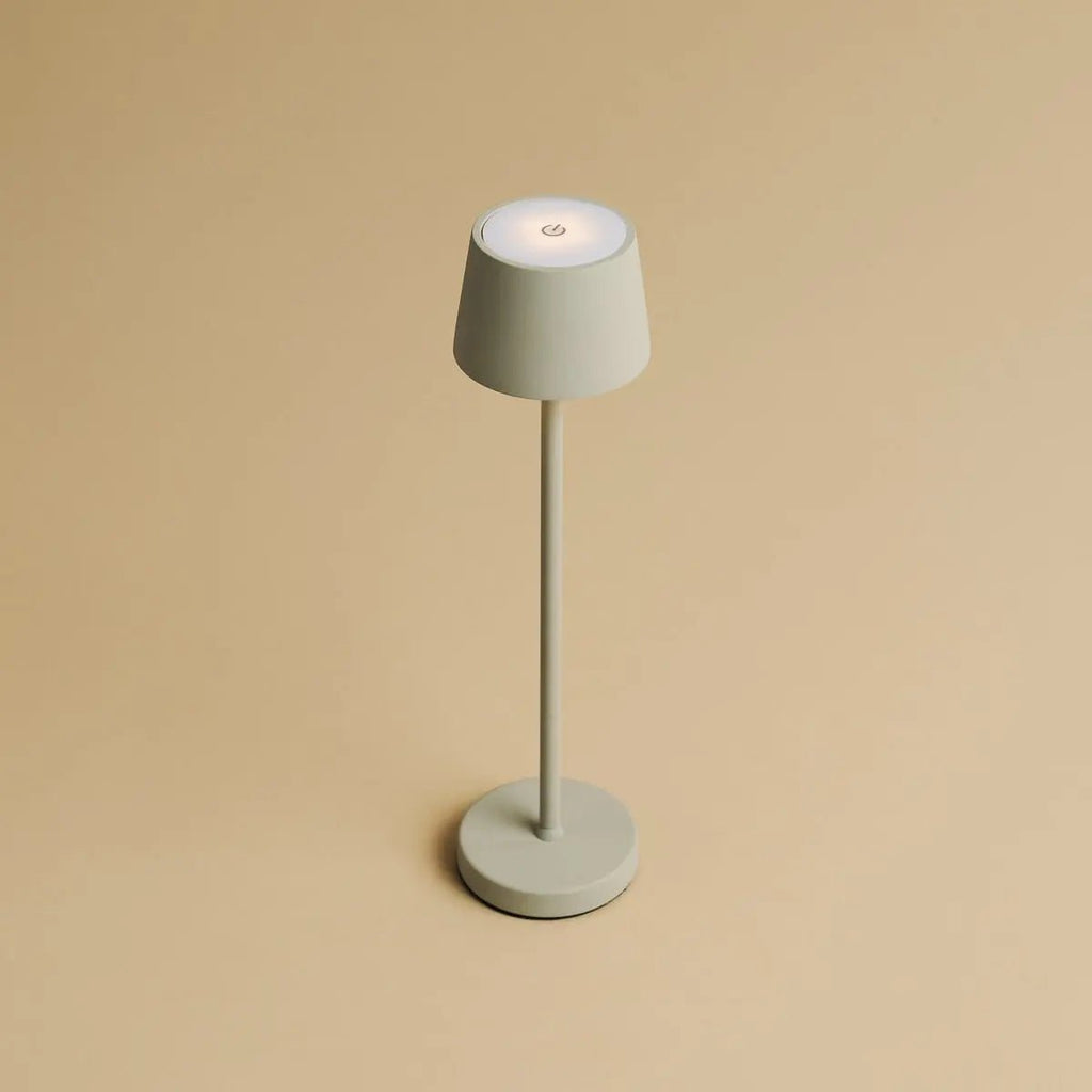 Vondel Mini Shadow Grey Grey Rechargeable et lampe sans fil parfaite pour l'industrie hôtelière - sans fil rechargeable via la station de charge