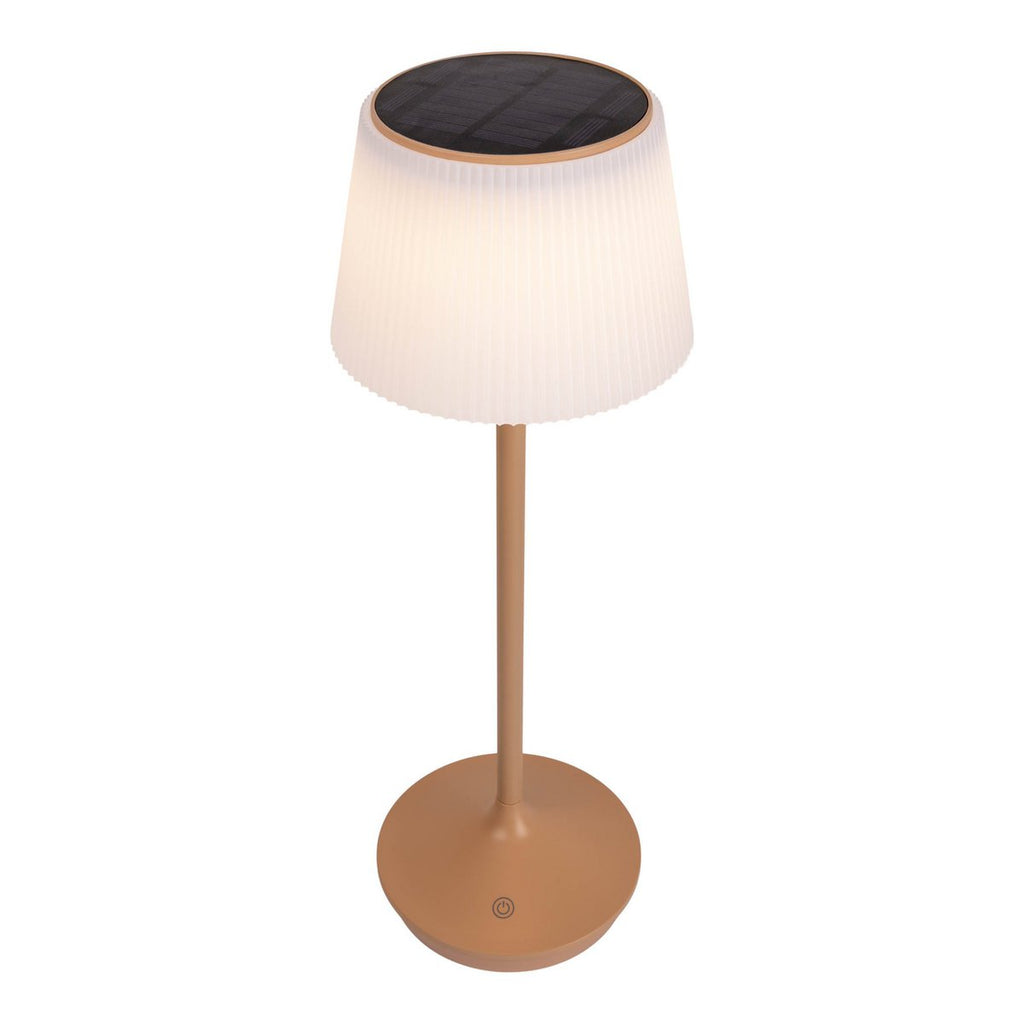 Lampe de batterie solaire "Emmi" - Marron et blanc