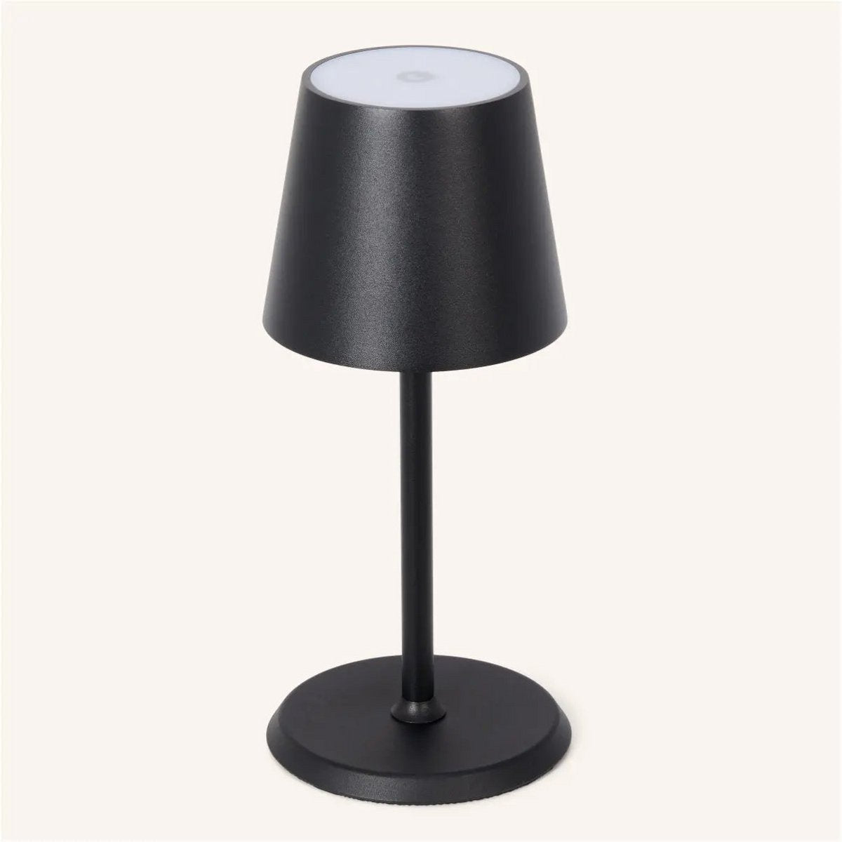 Lampe de table rechargeable noire "James" | Sans fil, variable et élégant