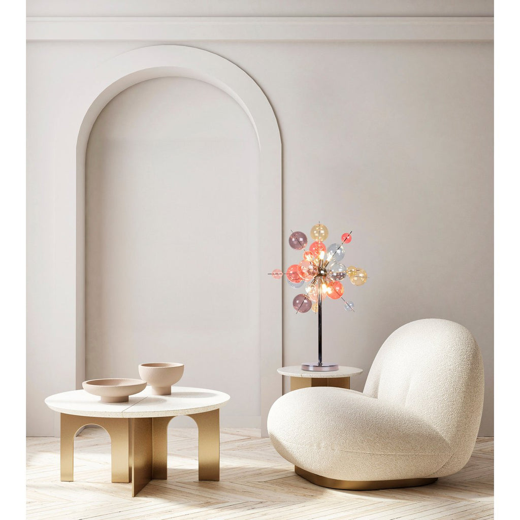 Lampe de table "Explosion" Couleurs pastel