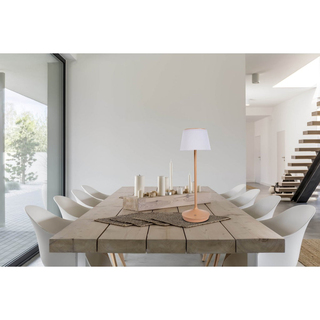 Lampe de batterie solaire "Emmi" - Marron et blanc