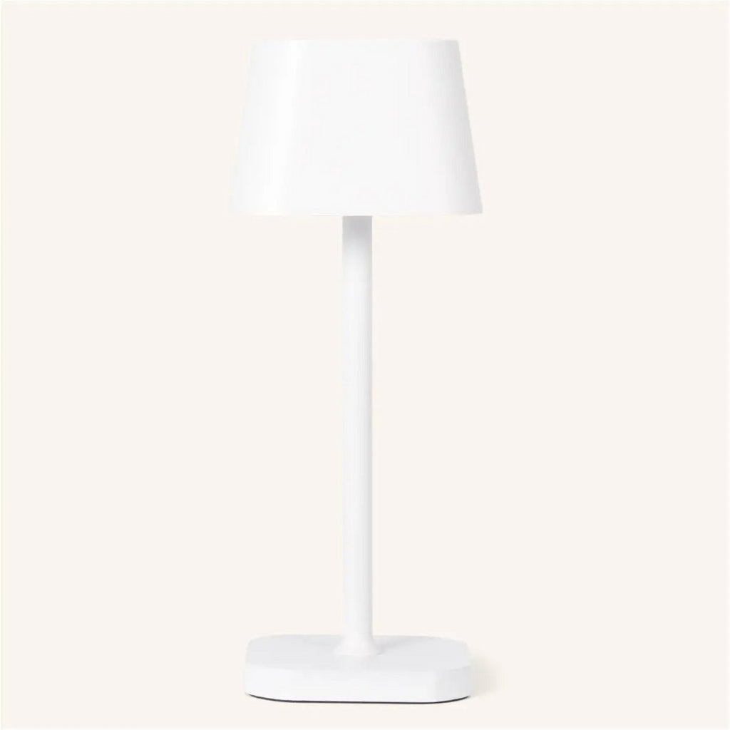 Lampe de table rechargeable Ava White – Éclairage élégant, sans fil et à intensité variable