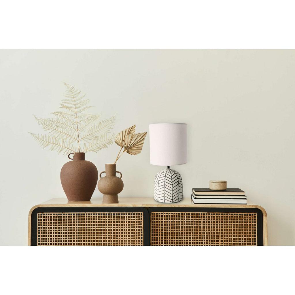 Lampe de chevet en céramique "Folio" blanc
