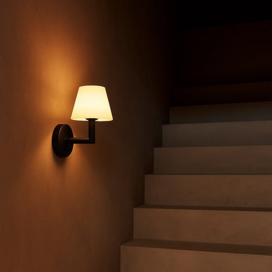 Lampe murale rechargeable en bois noir Ted | Éclairage sans fil et dimmable