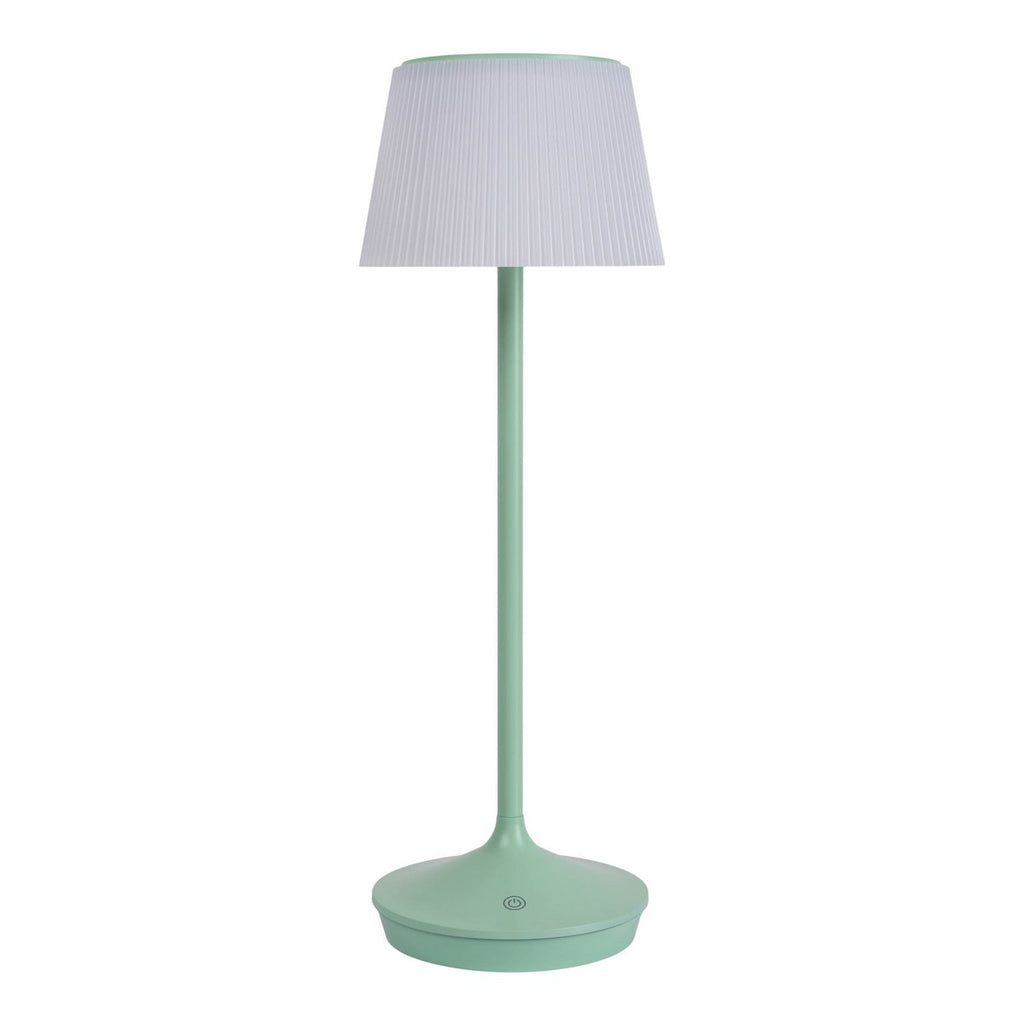 Lampe de batterie solaire "Emmi"  - Menthe et blanc