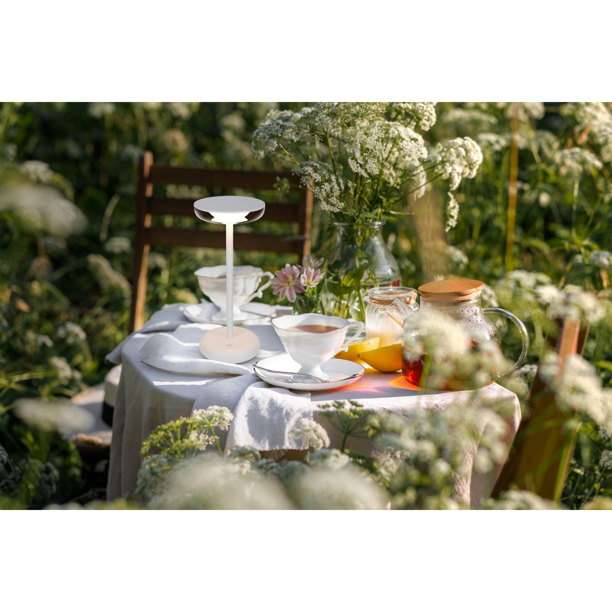 Lampe de table à batterie « PASI » - Blanc