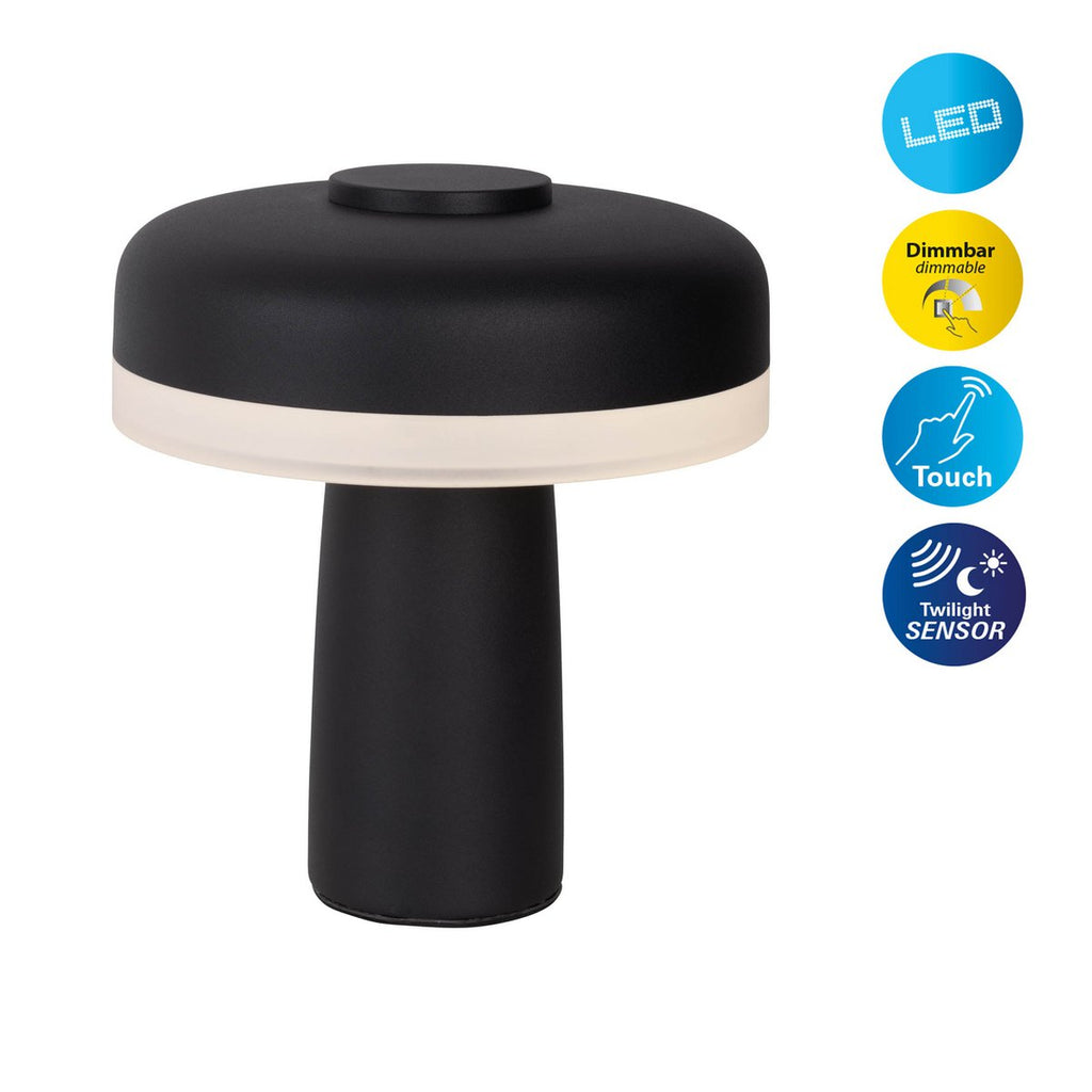 Lampe de table sans fil PILU - Noir