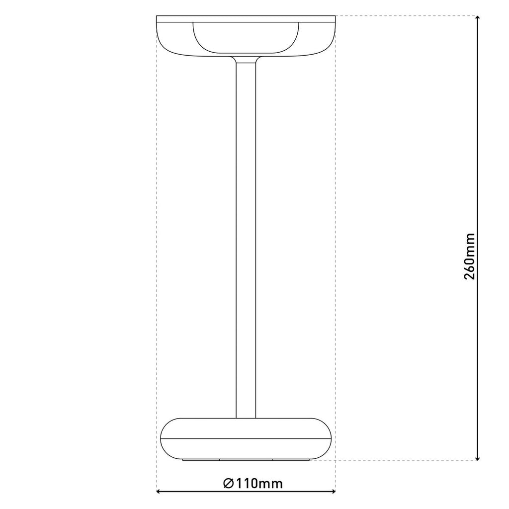 Lampe de table à batterie « PASI » - Blanc