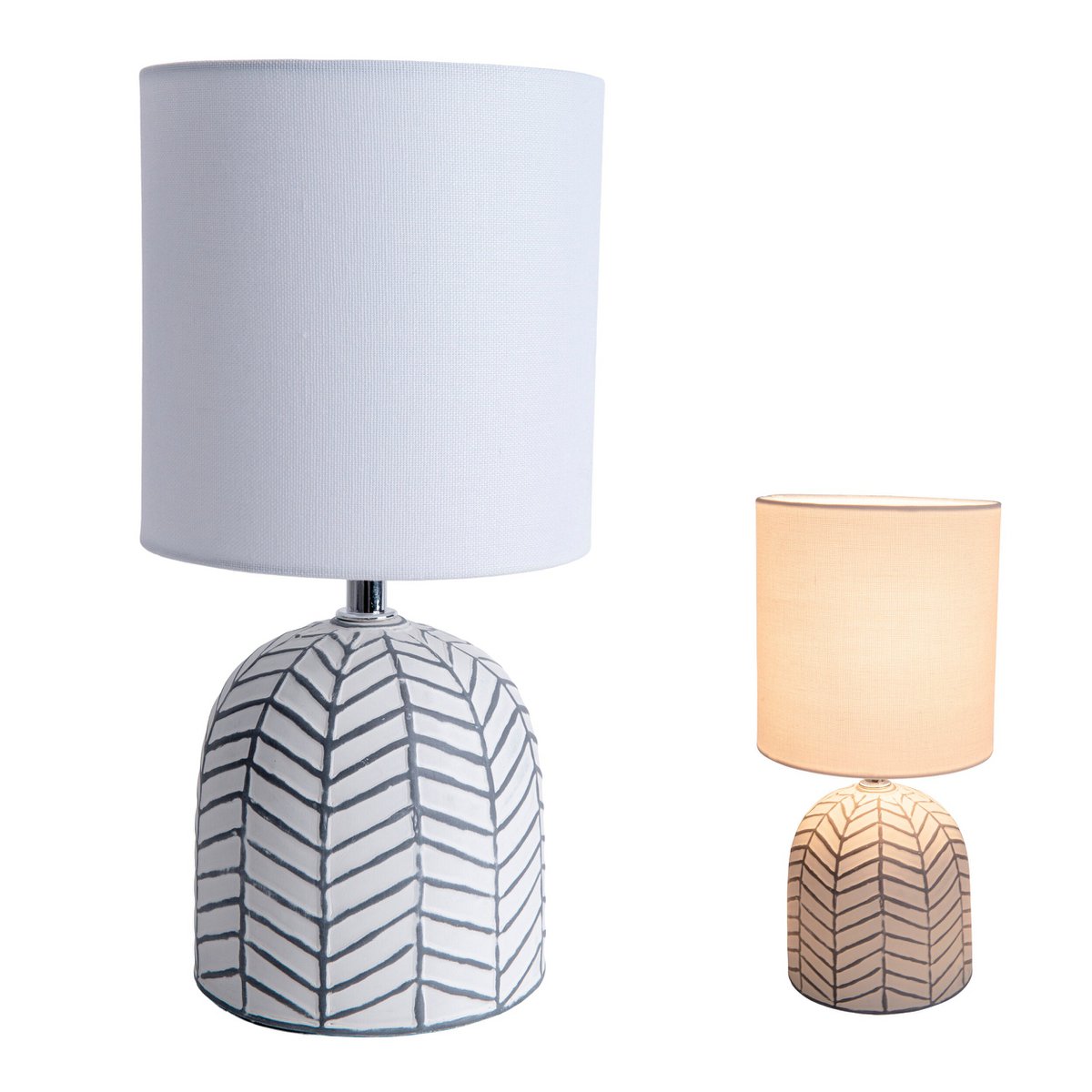 Lampe de chevet en céramique "Folio" blanc