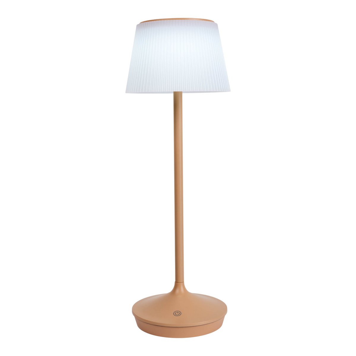 Lampe de batterie solaire "Emmi" - Marron et blanc