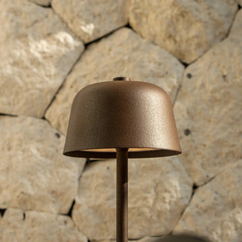 Lampe de table rechargeable Anton Moka Marron | Éclairage élégant et sans fil