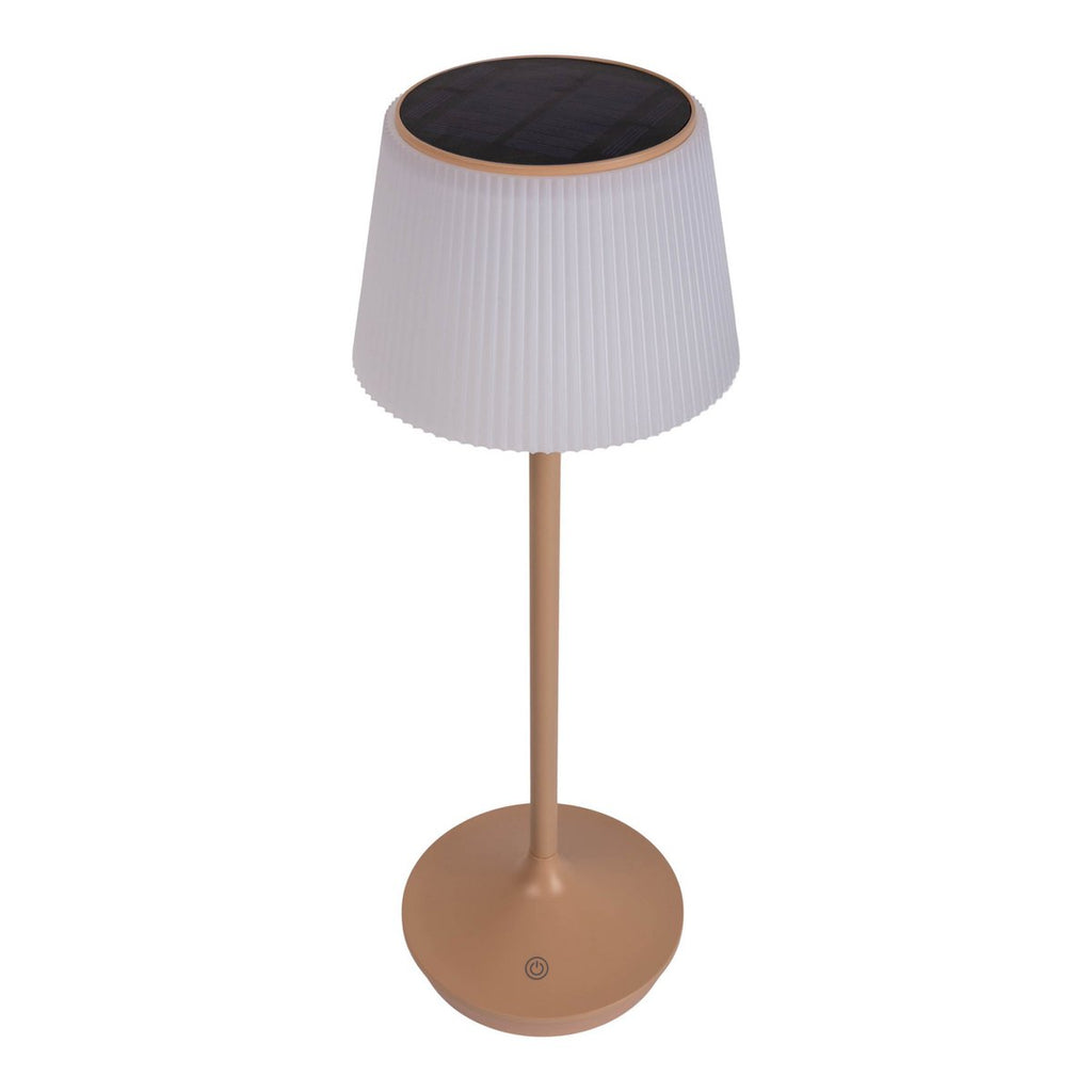 Lampe de batterie solaire "Emmi" - Marron et blanc