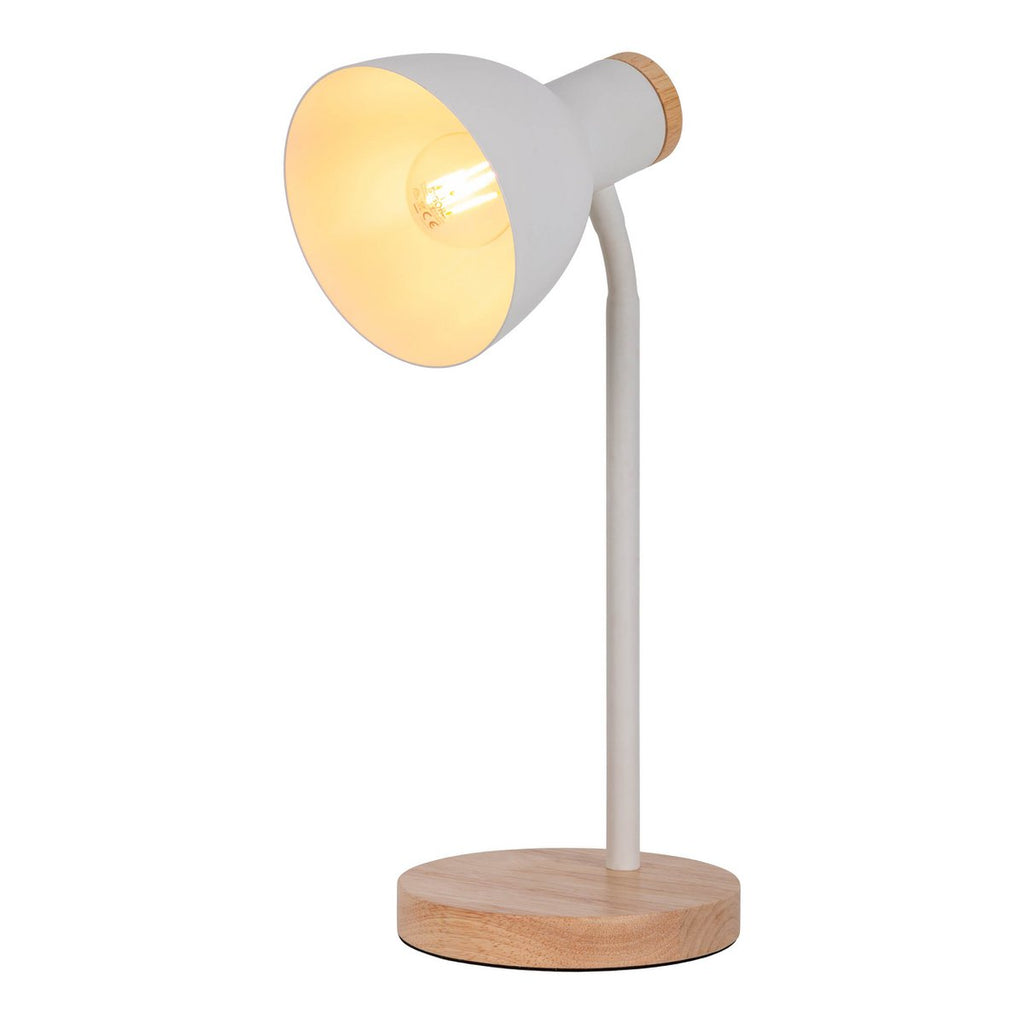 Lampe de bureau "Marie" en métal et en bois