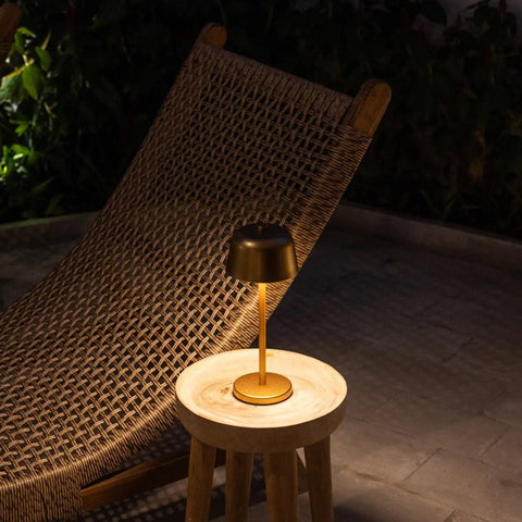 Lampe de table rechargeable Anton dorée | Éclairage élégant et sans fil