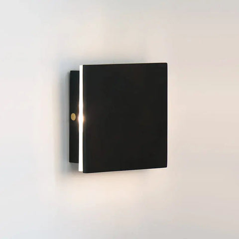 Applique murale sans fil noire Lane – Lampe en bois naturel rechargeable et variable