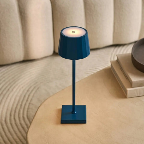 Combi Set Professional - 4 X Wouter Delftware Blue Rechargeable Table Lamps et 1 X Amstel Wireless Station Wireles