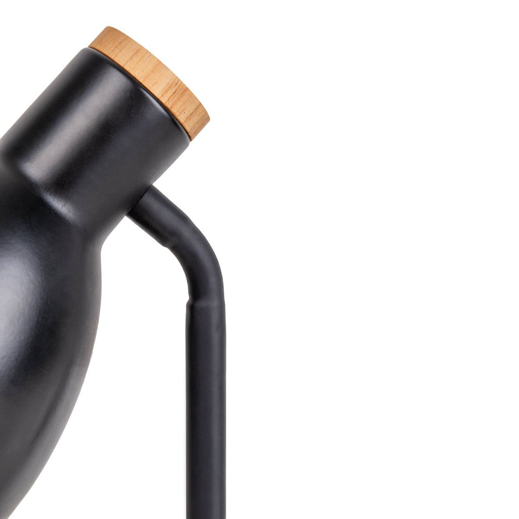 Lampe de bureau "Marie" en métal et en bois