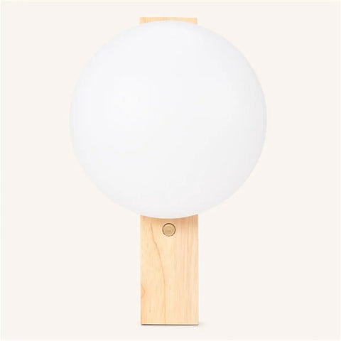 Matthew Brown Light Elemg Woodon Walless Wall Lampe - rechargeable et dimmable