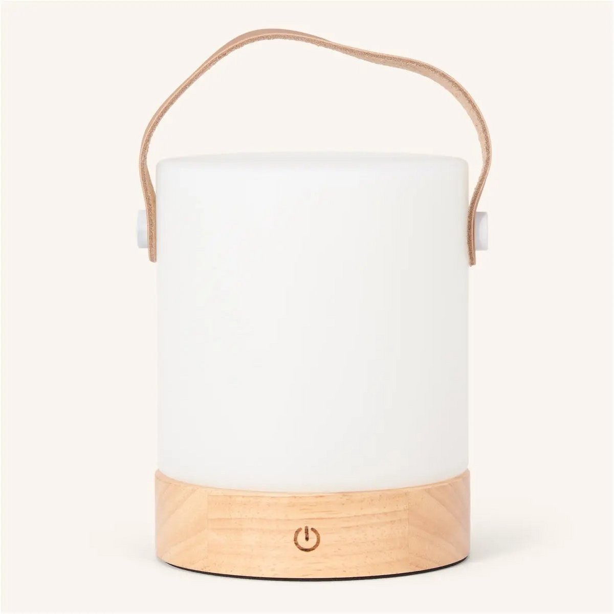 Lampe de table rechargeable au marron clair et clair - sans fil, dimmable et USB-C