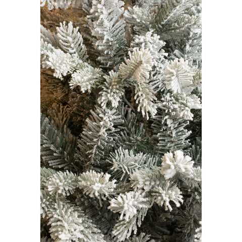 Sapin de Noël Artificiel Grimshaw - H215 x Ø152 cm - Vert Givré