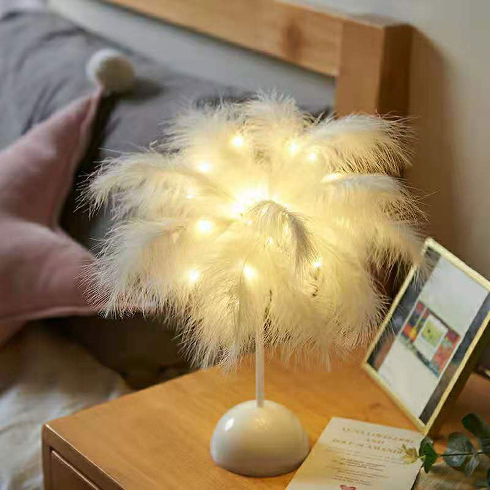 Lampe de Chevet plume.