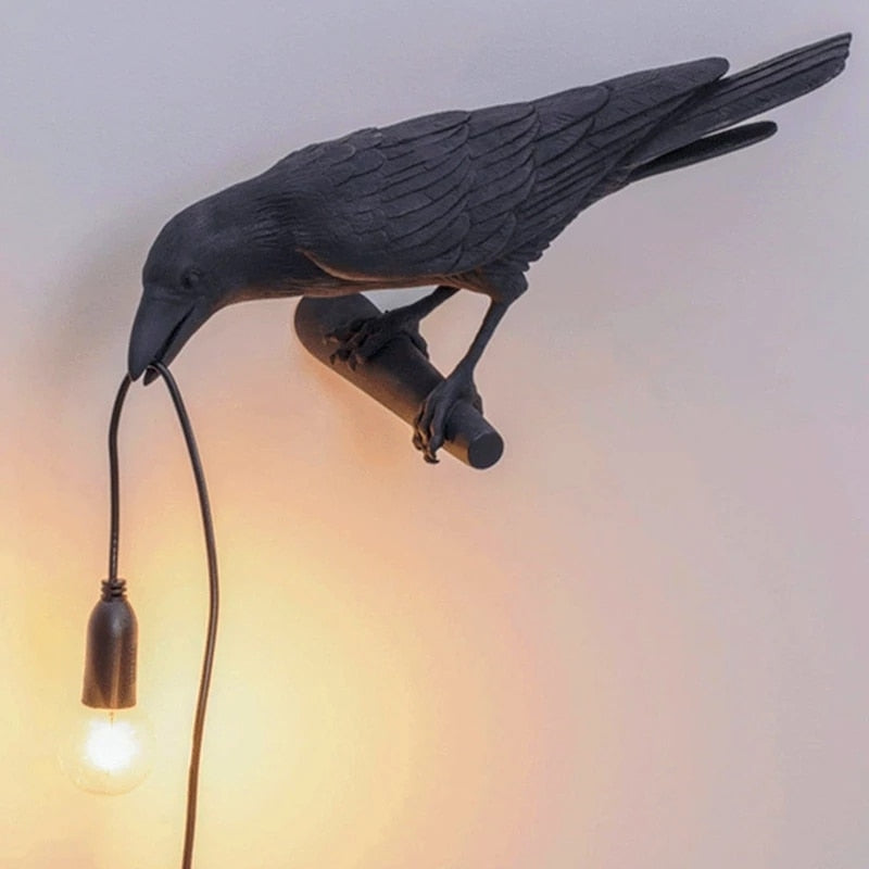 lampe murale oiseau