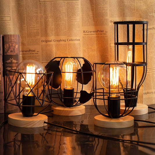 Lampe de Chevet Fer Noir.
